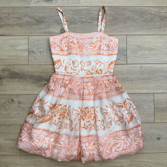 Kay Unger Silk Fit and Flare Short Floral Party‎ Dress - Picture 1 of 16
